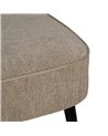 SOFÁ BEIGE TEJIDO-MADERA SALÓN 134 X 70 X 74 CM