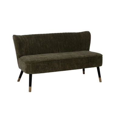 SOFÁ VERDE TEJIDO-MADERA...
