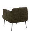 SILLÓN VERDE TEJIDO-MADERA SALÓN 72 X 72 X 73 CM