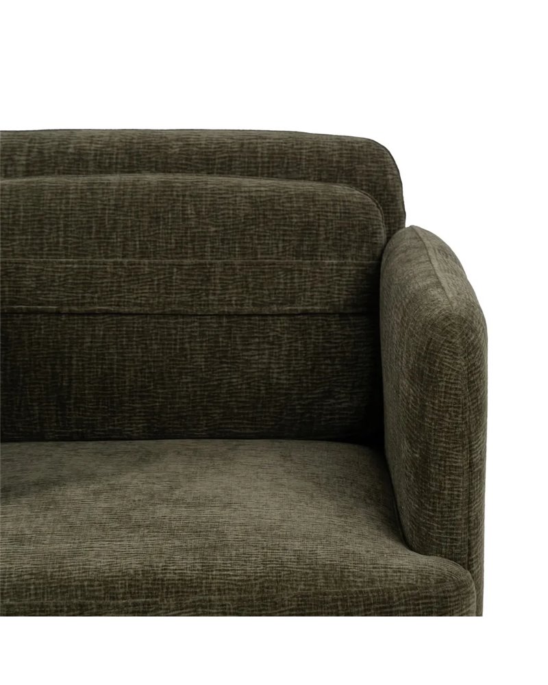 SILLÓN VERDE TEJIDO-MADERA SALÓN 72 X 72 X 73 CM