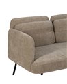 SOFÁ BEIGE TEJIDO-MADERA SALÓN 127 X 72 X 73 CM