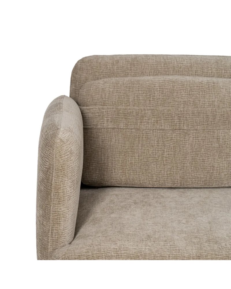 SOFÁ BEIGE TEJIDO-MADERA SALÓN 127 X 72 X 73 CM
