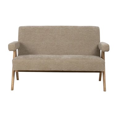 SOFÁ BEIGE TEJIDO-MADERA...