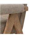 SOFÁ BEIGE TEJIDO-MADERA SALÓN 134 X 76 X 85 CM