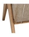 SOFÁ BEIGE TEJIDO-MADERA SALÓN 134 X 76 X 85 CM