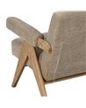 SOFÁ BEIGE TEJIDO-MADERA SALÓN 134 X 76 X 85 CM