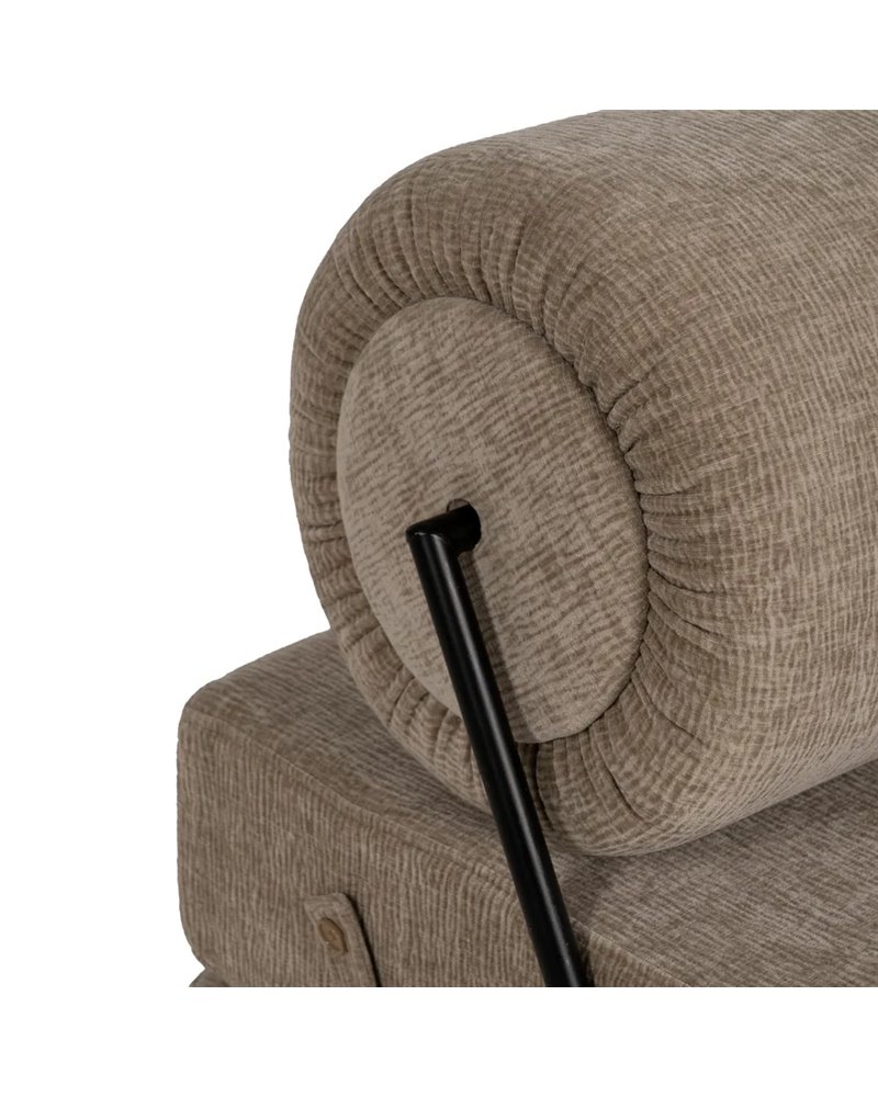 SOFÁ BEIGE TEJIDO-MADERA SALÓN 89 X 101 X 71 CM