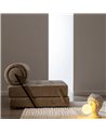 SOFÁ BEIGE TEJIDO-MADERA SALÓN 89 X 101 X 71 CM
