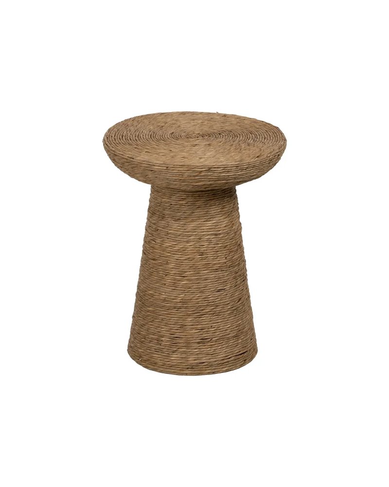 MESA AUXILIAR NATURAL CUERDA SALÓN 41 X 41 X 51 CM