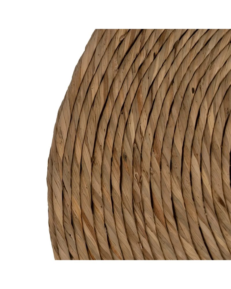 MESA AUXILIAR NATURAL CUERDA SALÓN 41 X 41 X 51 CM