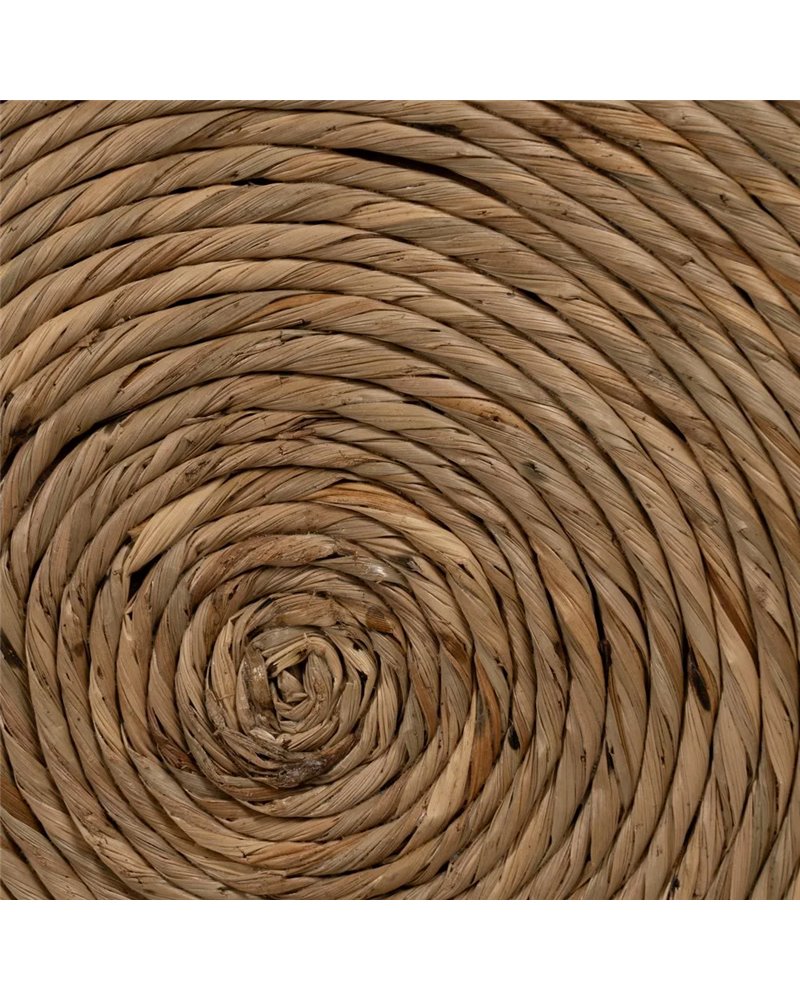 MESA AUXILIAR NATURAL CUERDA SALÓN 41 X 41 X 51 CM