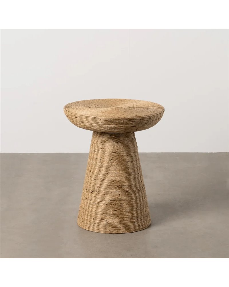 MESA AUXILIAR NATURAL CUERDA SALÓN 49 X 49 X 58 CM