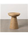 MESA AUXILIAR NATURAL CUERDA SALÓN 49 X 49 X 58 CM