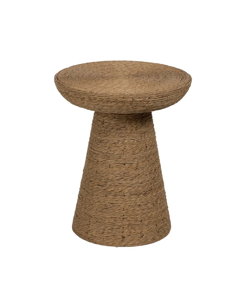 MESA AUXILIAR NATURAL CUERDA SALÓN 49 X 49 X 58 CM