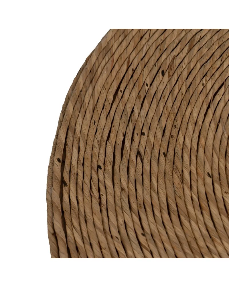 MESA AUXILIAR NATURAL CUERDA SALÓN 49 X 49 X 58 CM
