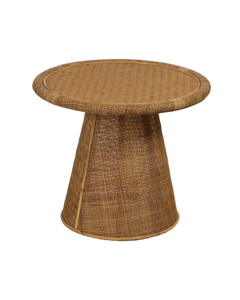 MESA AUXILIAR NATURAL BAMBÚ SALÓN 59 X 59 X 49,50 CM