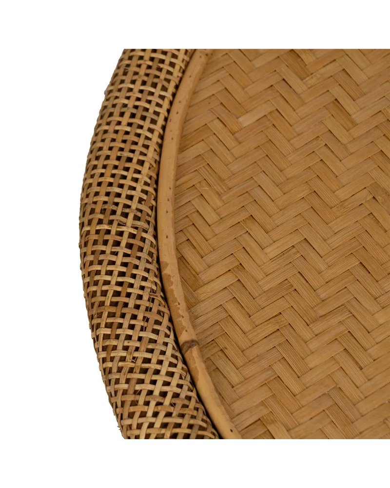 MESA AUXILIAR NATURAL BAMBÚ SALÓN 59 X 59 X 49,50 CM