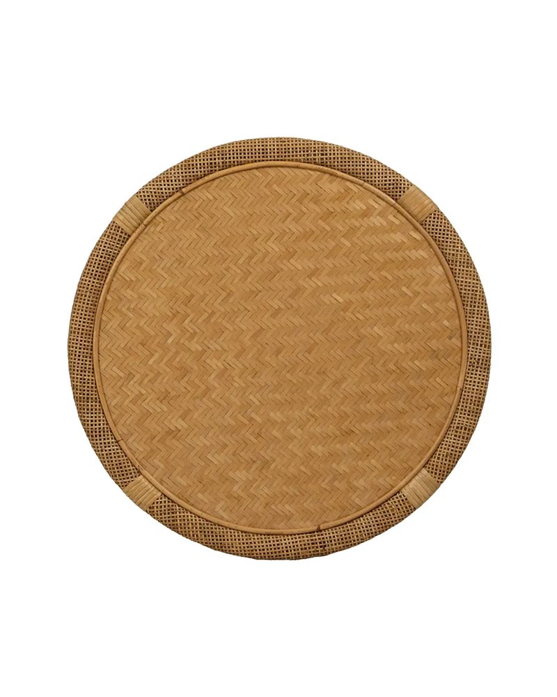 MESA AUXILIAR NATURAL BAMBÚ SALÓN 59 X 59 X 49,50 CM