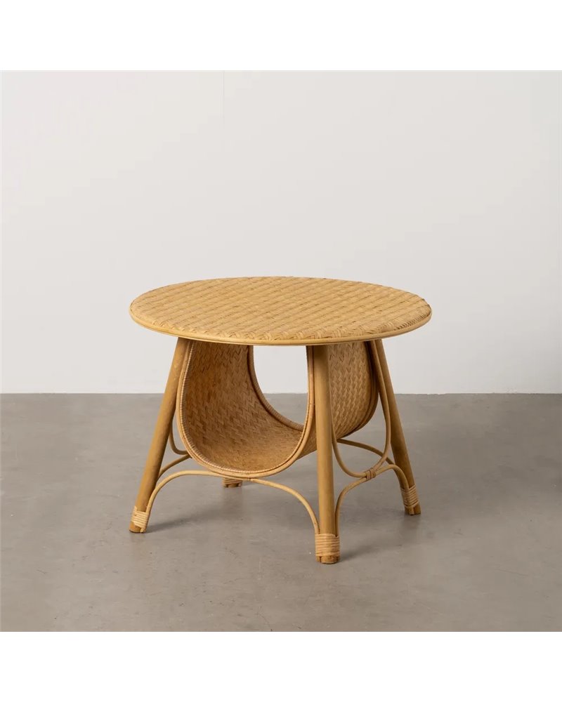 MESA CENTRO NATURAL BAMBÚ SALÓN 61 X 61 X 46 CM
