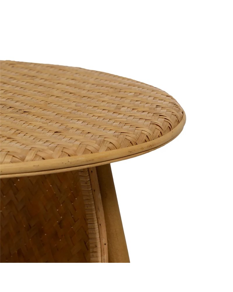 MESA CENTRO NATURAL BAMBÚ SALÓN 61 X 61 X 46 CM