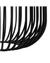 S/2 MESA CENTRO NEGRO METAL-CRISTAL 68 X 68 X 45 CM