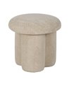 PUF BEIGE TEJIDO SALÓN 41 X 41 X 43 CM