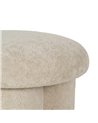 PUF BEIGE TEJIDO SALÓN 41 X 41 X 43 CM