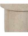 PUF BEIGE TEJIDO SALÓN 41 X 41 X 43 CM