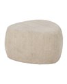 PUF BEIGE TEJIDO SALÓN 60 X 60 X 33 CM