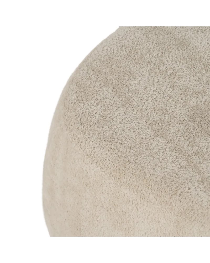 PUF BEIGE TEJIDO SALÓN 60 X 60 X 33 CM