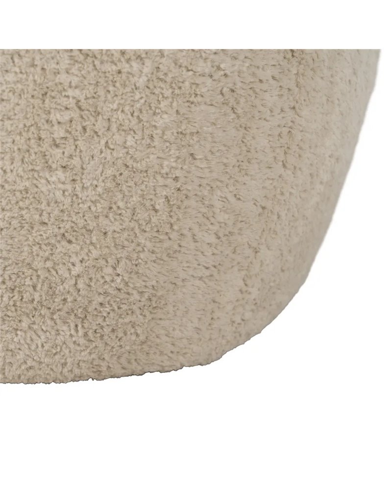 PUF BEIGE TEJIDO SALÓN 60 X 60 X 33 CM