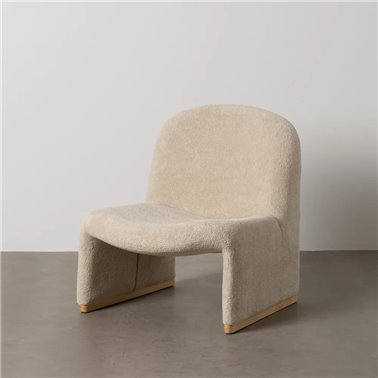 SILLÓN BEIGE TEJIDO SALÓN 70 X 78 X 73 CM