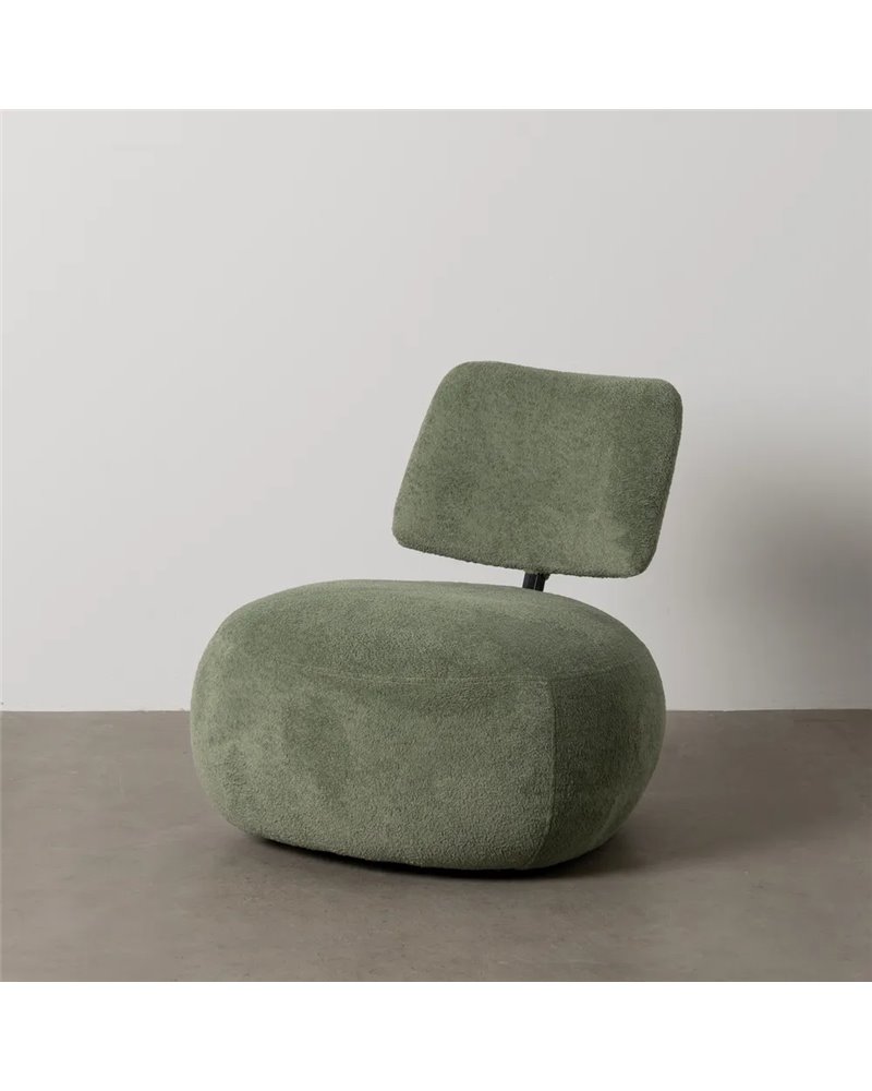 SILLÓN VERDE TEJIDO SALÓN 67 X 73 X 67 CM