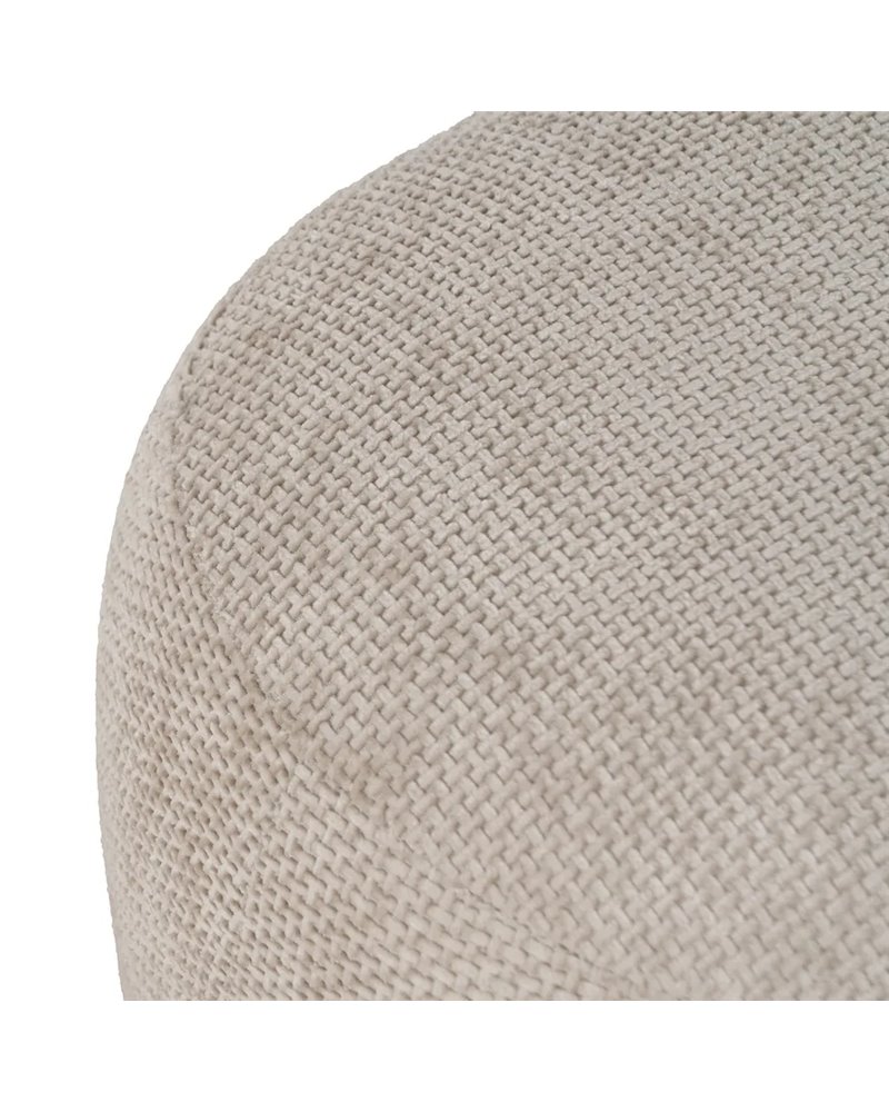 PUF BEIGE TEJIDO SALÓN 53 X 41 X 38 CM