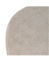 PUF BEIGE TEJIDO SALÓN 53 X 41 X 38 CM