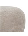 PUF BEIGE TEJIDO SALÓN 53 X 41 X 38 CM