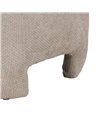 PUF BEIGE TEJIDO SALÓN 53 X 41 X 38 CM