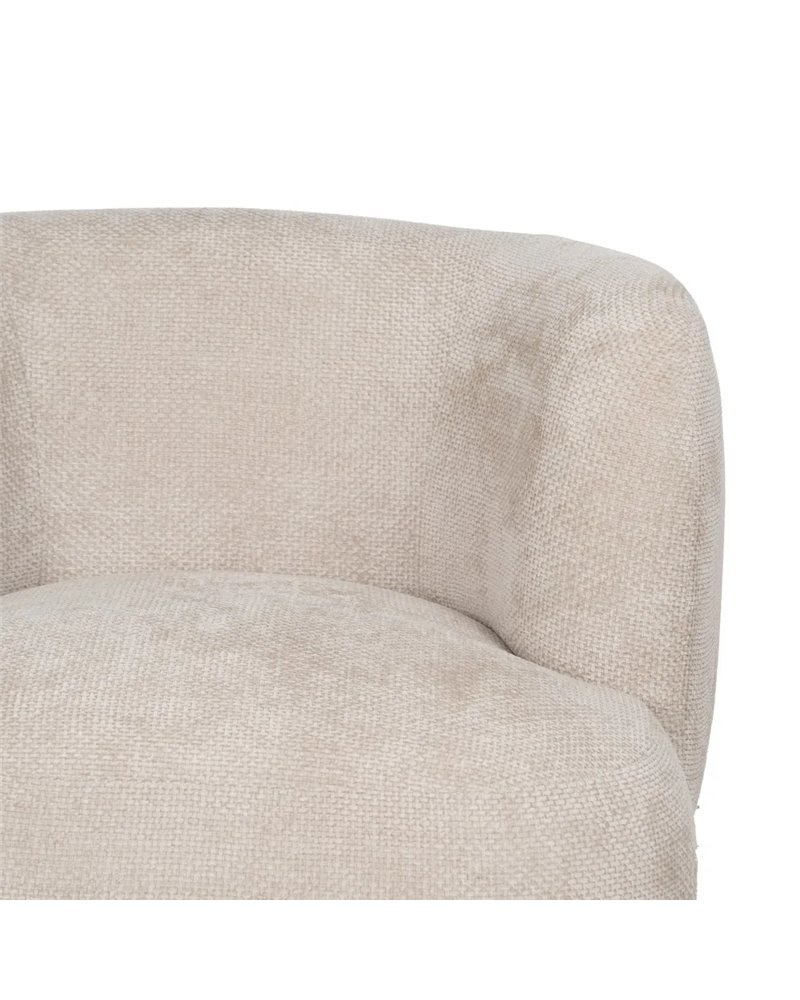 SILLÓN BEIGE TEJIDO SALÓN 80 X 80 X 71 CM