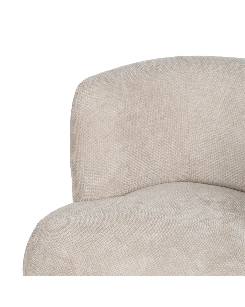 SILLÓN BEIGE TEJIDO SALÓN 80 X 80 X 71 CM