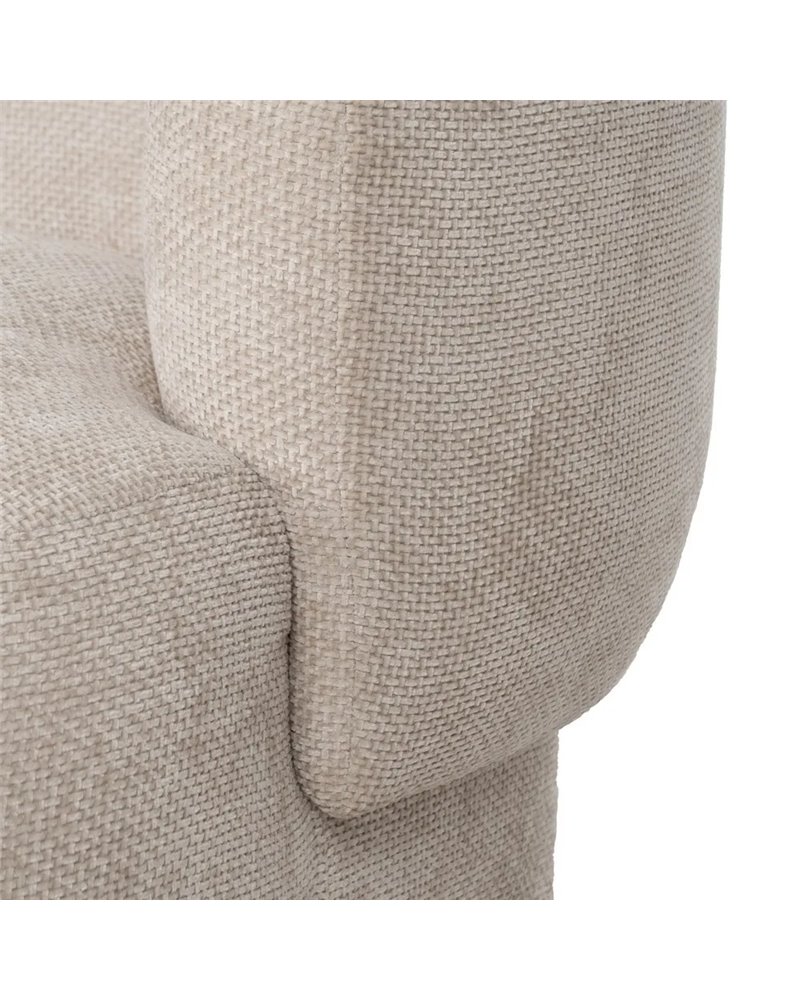 SILLÓN BEIGE TEJIDO SALÓN 80 X 80 X 71 CM