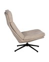 SILLÓN GIRATORIO BEIGE TEJIDO-METAL 65 X 98 X 93 CM