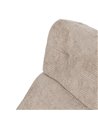 SILLÓN GIRATORIO BEIGE TEJIDO-METAL 65 X 98 X 93 CM