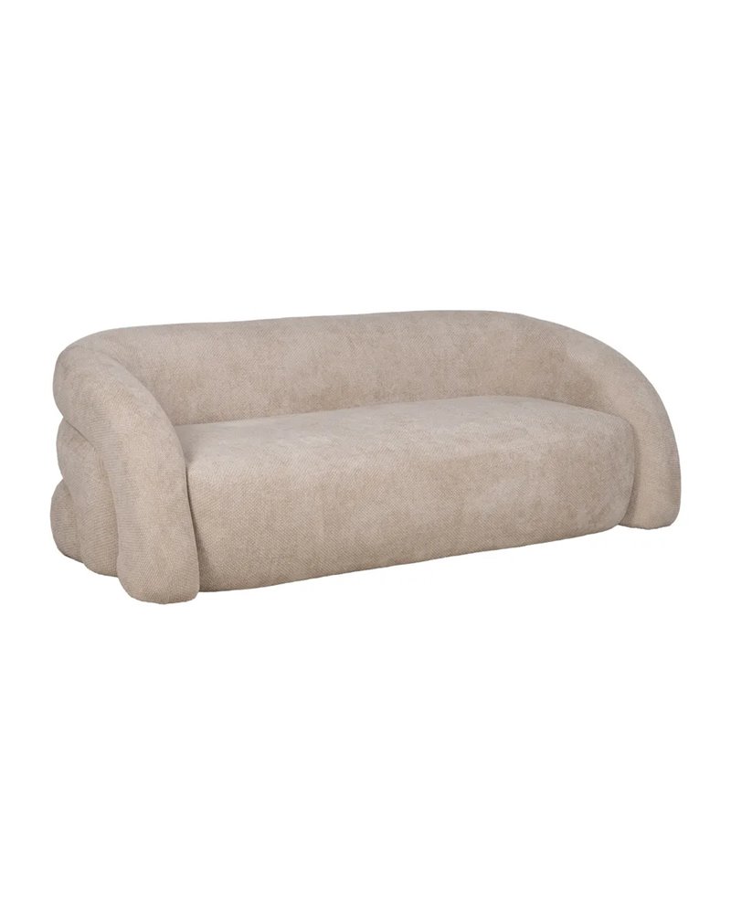 SOFÁ BEIGE TEJIDO SALÓN 200 X 89 X 61 CM