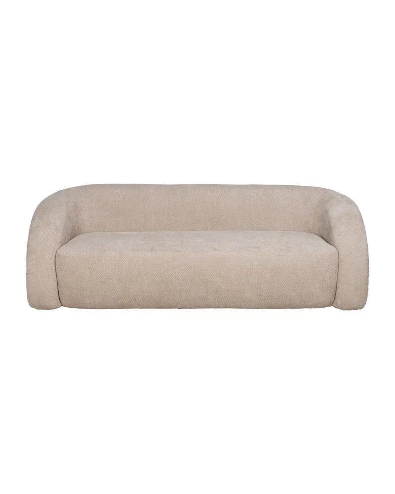 SOFÁ BEIGE TEJIDO SALÓN 200 X 89 X 61 CM