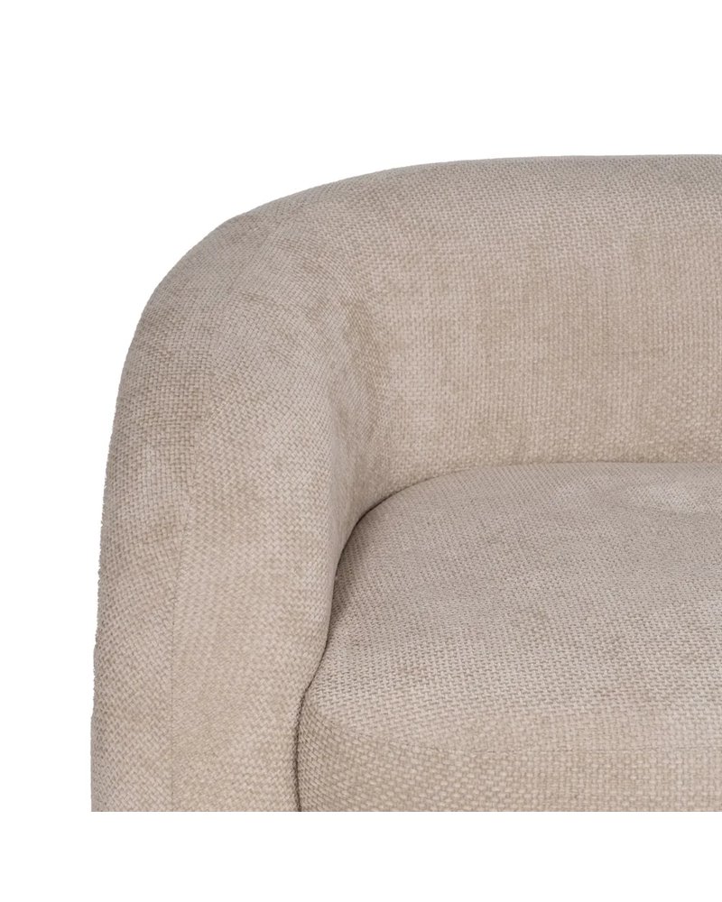 SOFÁ BEIGE TEJIDO SALÓN 200 X 89 X 61 CM