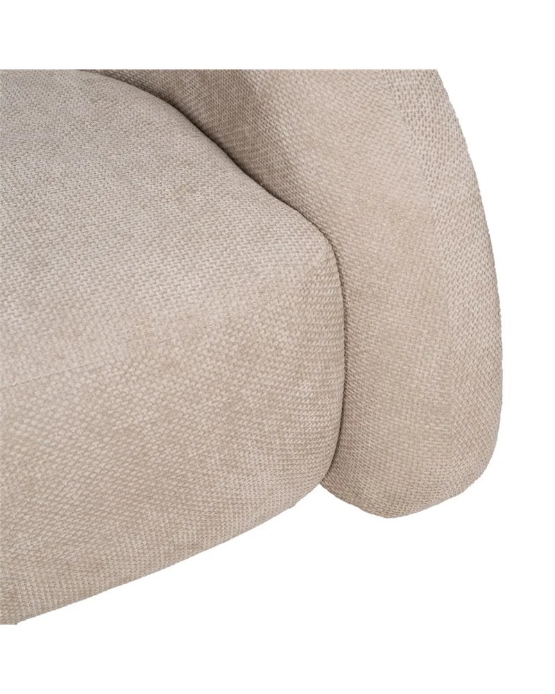 SOFÁ BEIGE TEJIDO SALÓN 200 X 89 X 61 CM