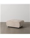 PUF BEIGE TEJIDO SALÓN 66 X 87 X 39 CM