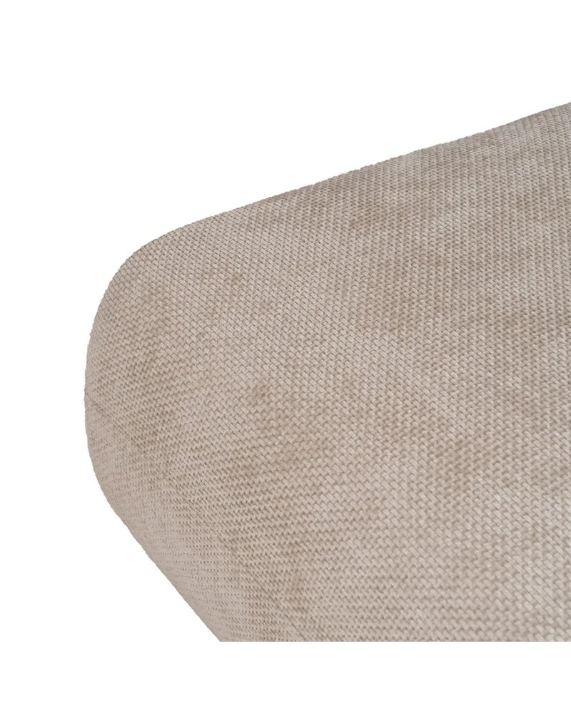 PUF BEIGE TEJIDO SALÓN 66 X 87 X 39 CM