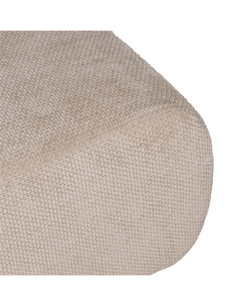PUF BEIGE TEJIDO SALÓN 66 X 87 X 39 CM