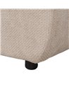 PUF BEIGE TEJIDO SALÓN 66 X 87 X 39 CM